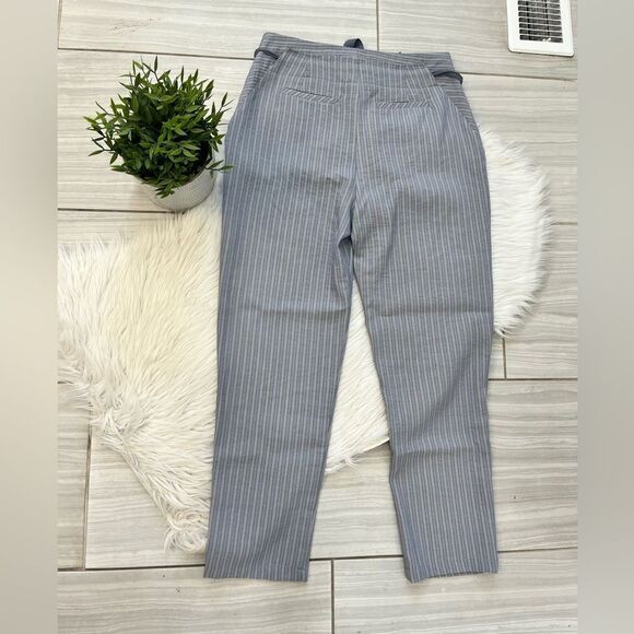 Stevie Hender Blue Striped Linen Pants - Picture 10 of 13